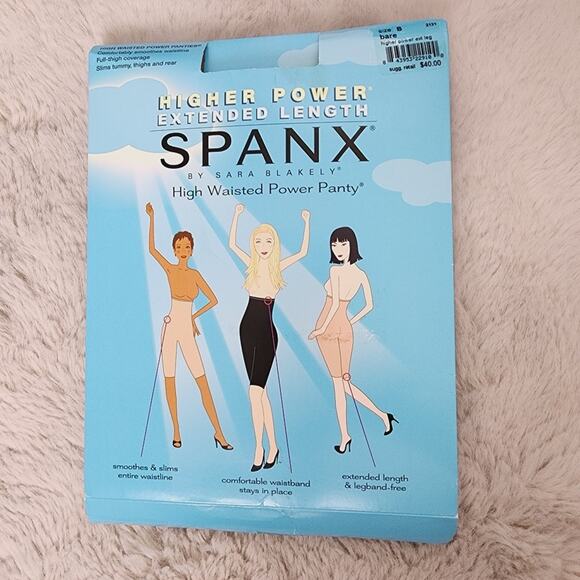 NEW Spanx Higher Power Extended Length High Waisted Power Panty Mid Thigh Short - Picture 2 of 15